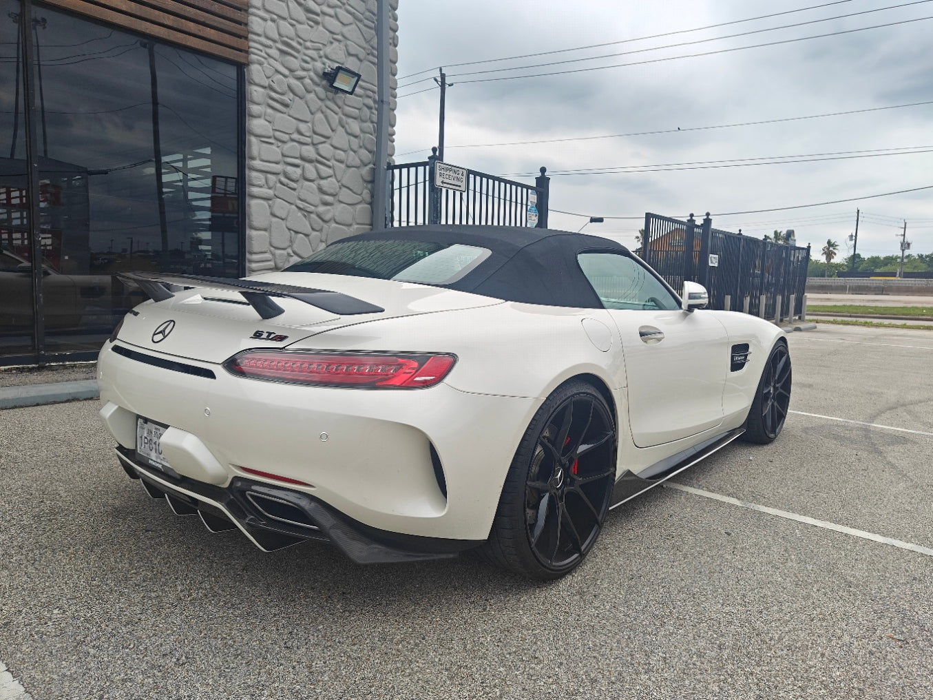 Mercedes Benz AMG GT GTS GTC C190 2016 2017 2018 2019 2020 2021 with Aftermarket Parts - Rear Wing Carbon Fiber / FRP from Paktechz