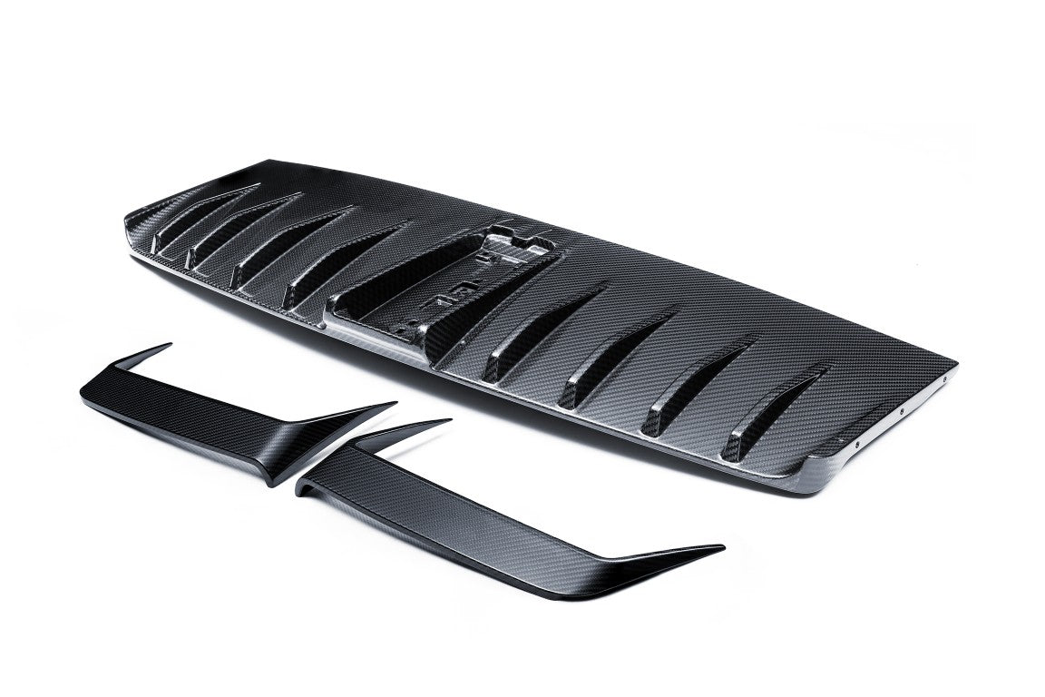 Porsche 911 992.1 Carrera Base/S/T/4/4S/GTS 2020 2021 2022 2023 2024 & 911 992.2 Carerra Base/S/T/4S/4/GTS 2025-ON with Aftermarket Parts - Rear Wing & Engine Rear Deck Lid Dry Pre-preg Carbon Fiber from Ventus Veloce
