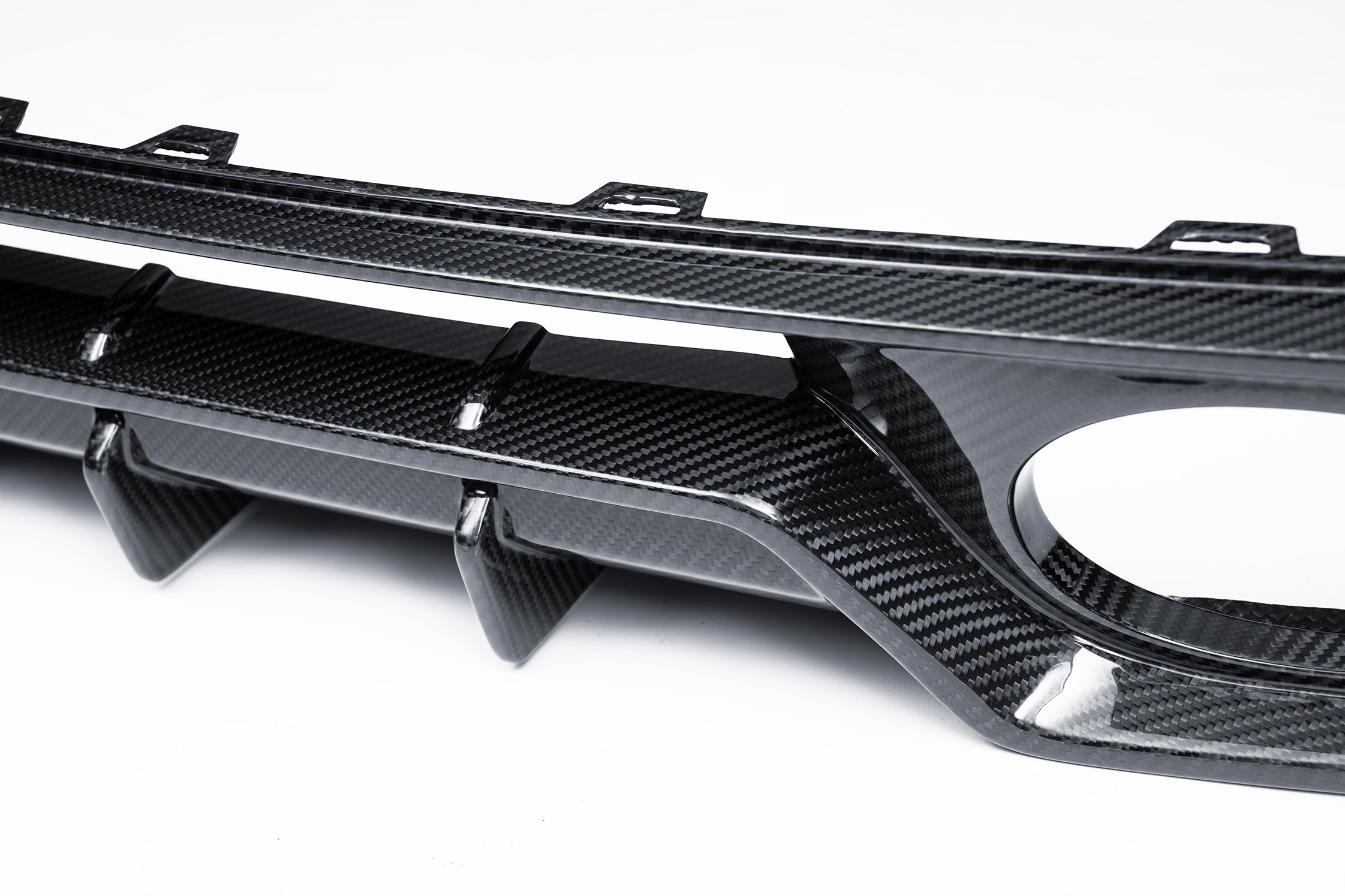 Porsche 911 992.2 Carerra Base/S/T/4S/Targa4S (Fits SportDesign Oval Exhaust Tips) with Aftermarket Parts - Lower Rear Diffuser Dry Pre-preg Carbon Fiber from Ventus Veloce