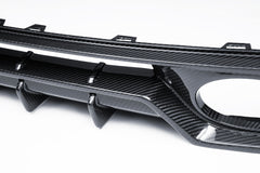 Porsche 911 992.2 Carerra Base/S/T/4S/Targa4S (Fits SportDesign Oval Exhaust Tips) with Aftermarket Parts - Lower Rear Diffuser Dry Pre-preg Carbon Fiber from Ventus Veloce