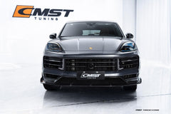 Porsche Cayenne 9Y0 Facelift 2024-ON with CMST Tuning's Aftermarket Parts - Pre-preg Carbon Fiber Front Lip