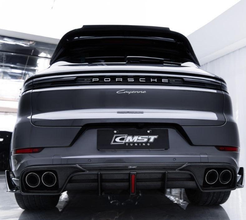 Porsche Cayenne 9Y0 9Y0.2 Base/S/AWD/E-Hybrid 2024-ON with Aftermarket Parts - Rear Roof Spoiler Carbon Fiber / FRP from CMST Tuning