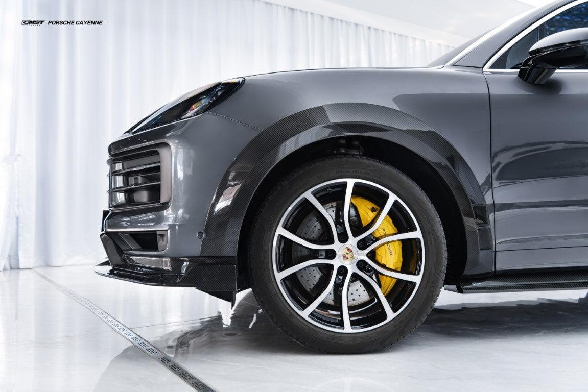 Porsche Cayenne 9Y0 9Y0.1 Base/S/GTS/Turbo/Turbo S 2019 2020 2021 2022 2023 & Cayenne 9Y0 9Y0.2 Base/S/GTS/Turbo/Turbo S 2024-ON & Cayenne 9Y3 9Y3.1 Base/S/GTS/Turbo/Turbo S/Turbo GT 2019 2020 2021 2022 2023 & Cayenne 9Y3 9Y3.2 Base/S/GTS/Turbo/Turbo S/Turbo GT 2024-ON with Aftermarket Parts - Wheel Arches Carbon Fiber / FRP from CMST Tuning
