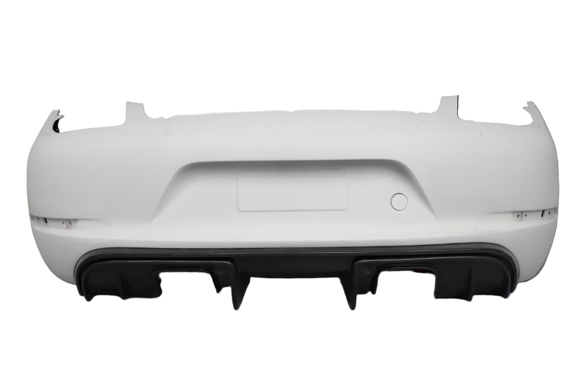 Porsche 987.2 Boxster Base / S / R 2009 2010 2011 2012 with Aftermarket Parts - Rear Bumper & Diffuser FRP/PP Polypropylene/Dry Pre-preg Carbon Fiber from DuPont Tech