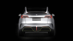 Tesla Model Y Performance AWD Long Range RWD Standard 2020 2021 2022 2023 2024 with Aftermarket Parts - "STARSHIP" Rear Bumper & Diffuser (Third Brake Light Included) PPfrom Robot Craftsman