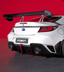 Subaru BRZ ZD8 2022 2023 2024 & Toyota GR86 ZN8 2022 2023 2024 with Aftermarket Parts - "Godzilla" Swan Neck Thor GT Wing Carbon Fiber / FRP from Robot Craftsman