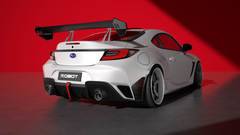 Subaru BRZ ZD8 2022 2023 2024 & Toyota GR86 ZN8 2022 2023 2024 with Aftermarket Parts - "Godzilla" Swan Neck Thor GT Wing Carbon Fiber / FRP from Robot Craftsman