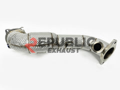 Alfa Romeo Giulia Sport Veloce Ti Sprint RWD AWD Lusso Base 2017-ON (2.0T) with Aftermarket Parts - 100 & 200 & 300 CELL & Test Pipe/No Cat Downpipe Stainless Steel from Republic Exhaust