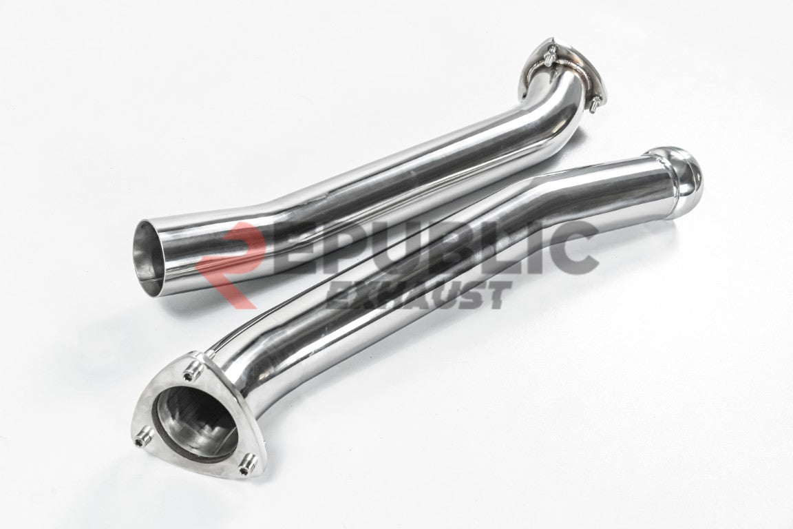 Aston Martin Vantage V8 2019 2020 2021 2022 2023 (4.0T) with Aftermarket Parts - Frontpipe Exhaust Titanium / Stainless Steel from Republic Exhaust