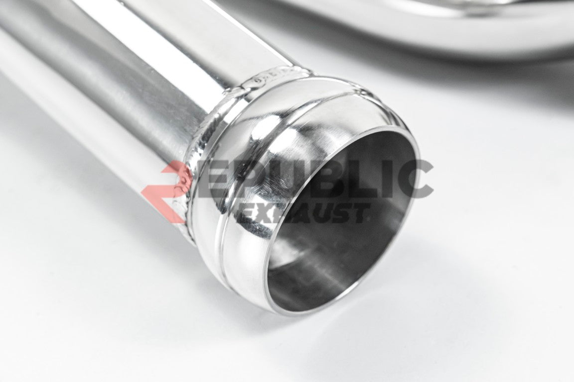 Aston Martin Vantage V8 2019 2020 2021 2022 2023 (4.0T) with Aftermarket Parts - Frontpipe Exhaust Titanium / Stainless Steel from Republic Exhaust