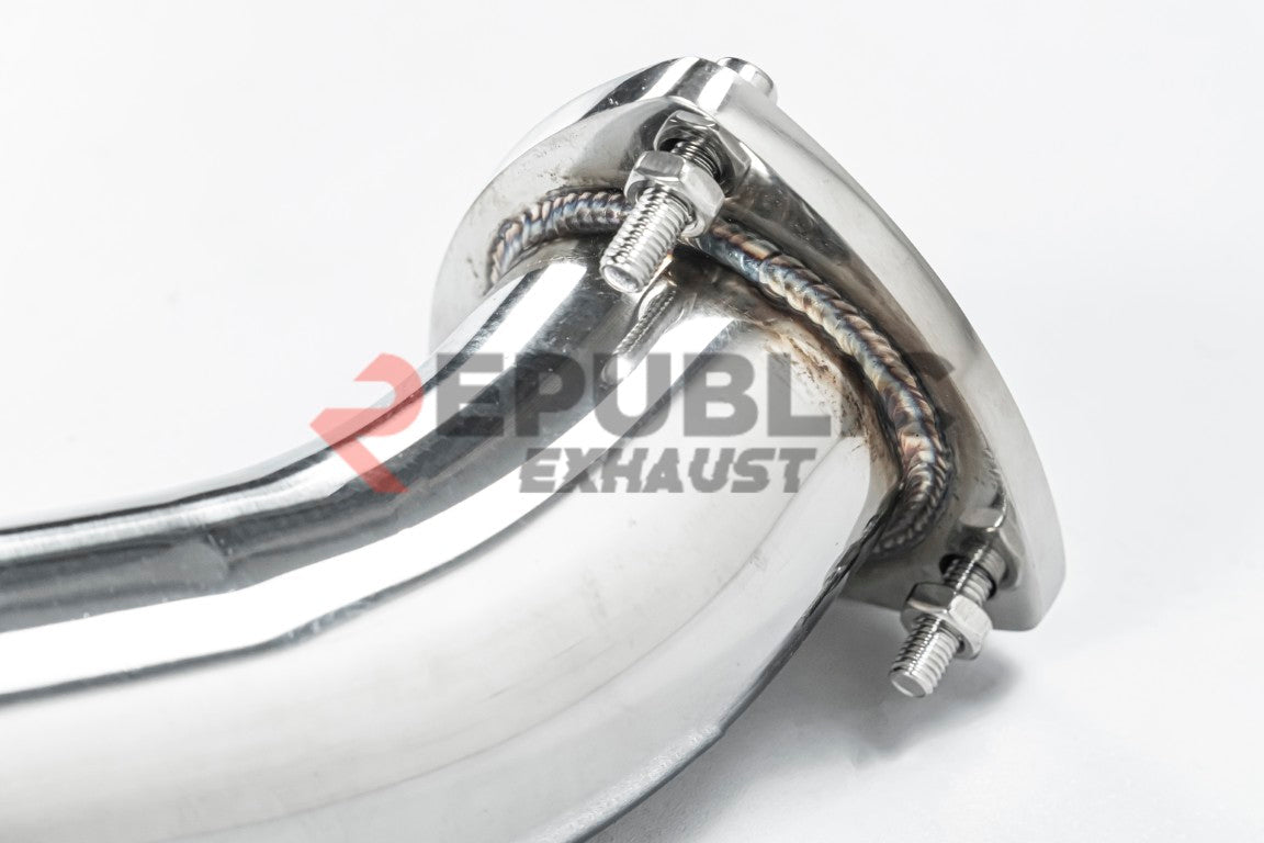 Aston Martin Vantage V8 2019 2020 2021 2022 2023 (4.0T) with Aftermarket Parts - Frontpipe Exhaust Titanium / Stainless Steel from Republic Exhaust