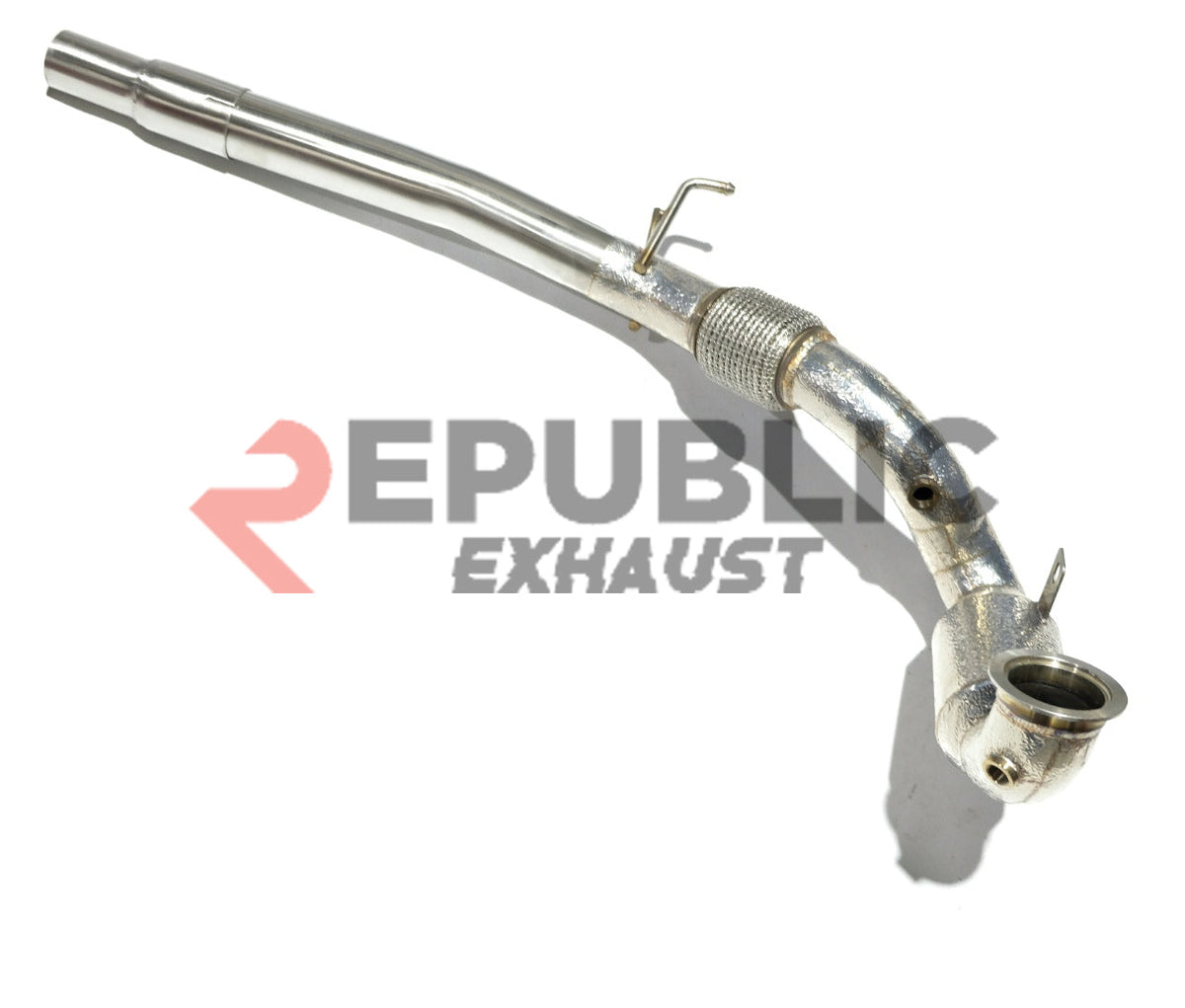Audi A3 8V/8.5V 2014 2015 2016 2017 2018 2019 2020 (1.8T) with Aftermarket Parts - 100 & 200 & 300 CELL & Test Pipe/No Cat Downpipe Stainless Steel from Republic Exhaust