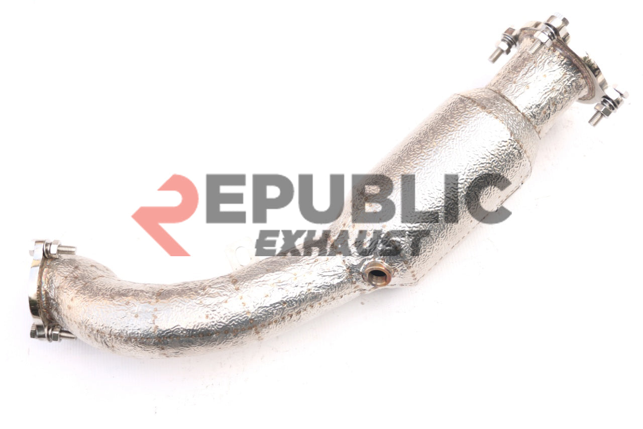 Audi A4 B8 FWD/Quattro 2009 2010 2011 2012 2013 2014 2015 2016 (1.8T) with Aftermarket Parts - 100 & 200 & 300 CELL & Test Pipe/No Cat Downpipe Stainless Steel from Republic Exhaust