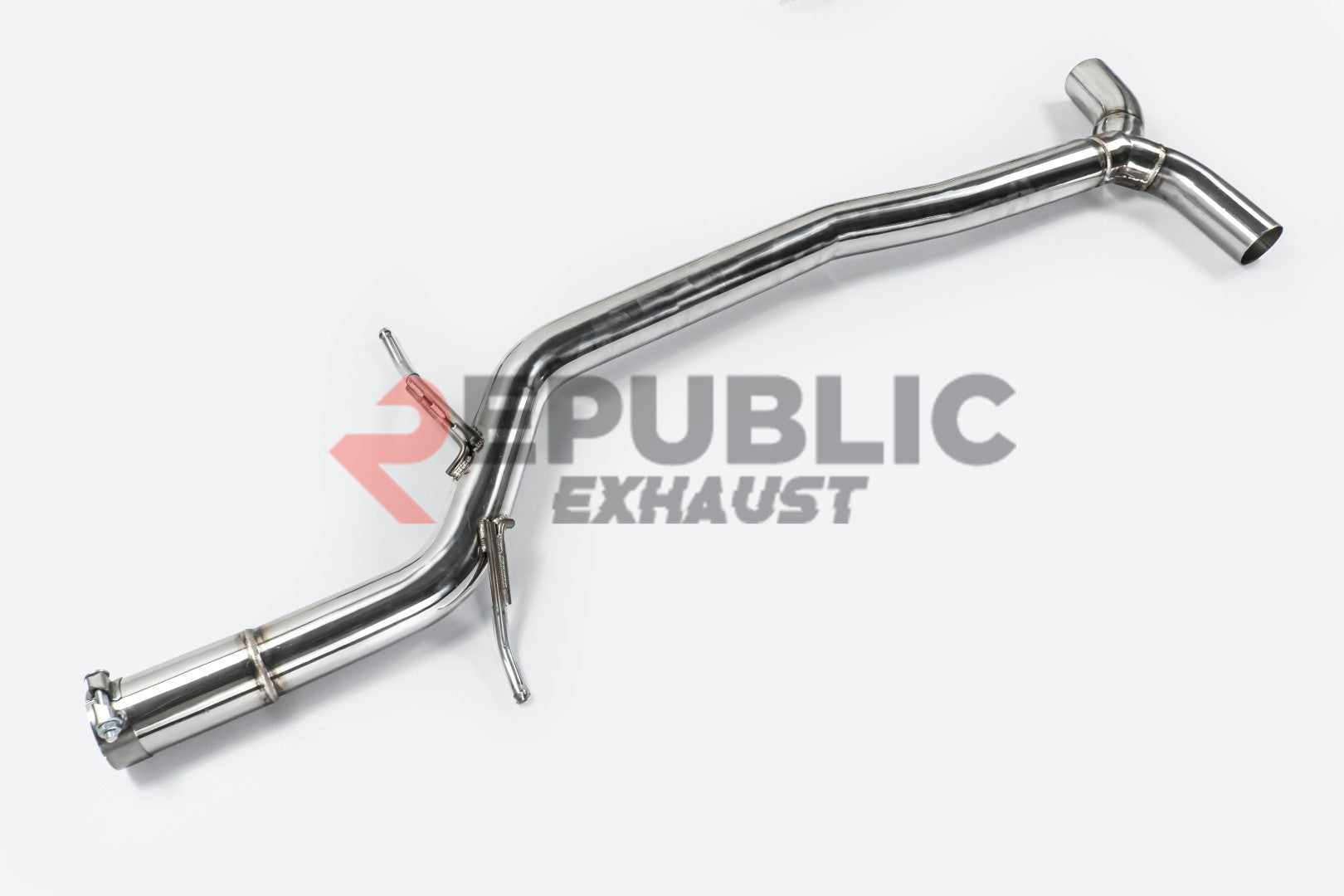 Audi A4 B8 FWD/Quattro 2009 2010 2011 2012 2013 2014 2015 2016 (2.0T) with Aftermarket Parts - Catback Exhaust Quad Exit Tips Titanium / Stainless Steel from Republic Exhaust