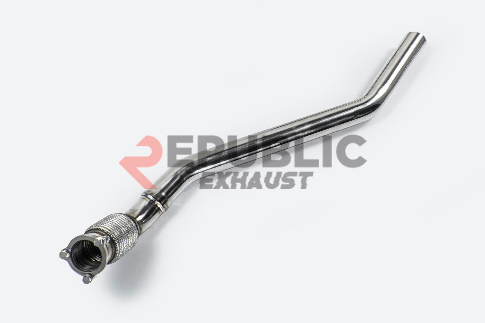 Audi A4 B8 FWD/Quattro 2009 2010 2011 2012 2013 2014 2015 2016 (2.0T) with Aftermarket Parts - Catback Exhaust Quad Exit Tips Titanium / Stainless Steel from Republic Exhaust