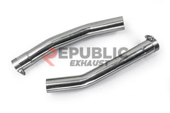 Audi Q8 Pre-facelift 2019 2020 2021 2022 2023 (2.0T) with Aftermarket Parts - Catback Exhaust Quad Exit Tips Titanium / Stainless Steel from Republic Exhaust