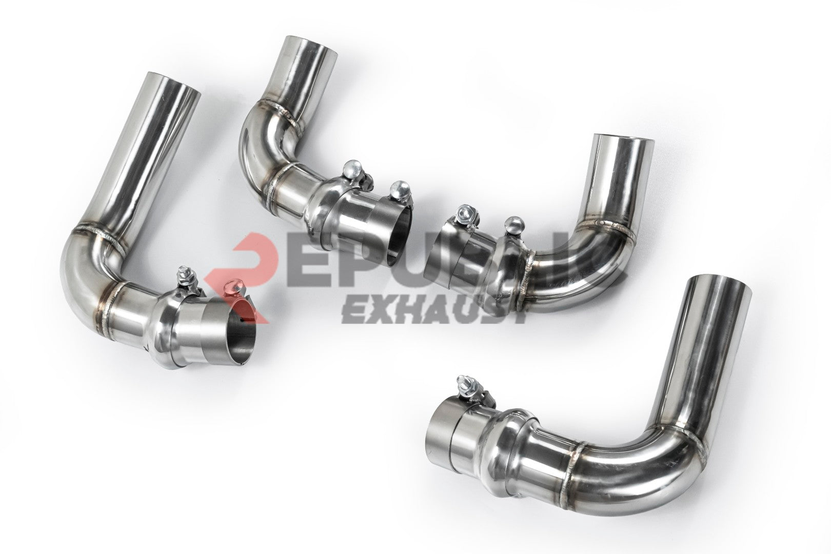 Audi Q8 Pre-facelift 2019 2020 2021 2022 2023 (2.0T) with Aftermarket Parts - Catback Exhaust Quad Exit Tips Titanium / Stainless Steel from Republic Exhaust
