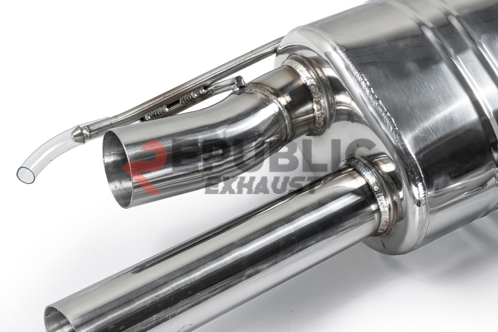 Audi Q8 Pre-facelift 2019 2020 2021 2022 2023 (2.0T) with Aftermarket Parts - Catback Exhaust Quad Exit Tips Titanium / Stainless Steel from Republic Exhaust
