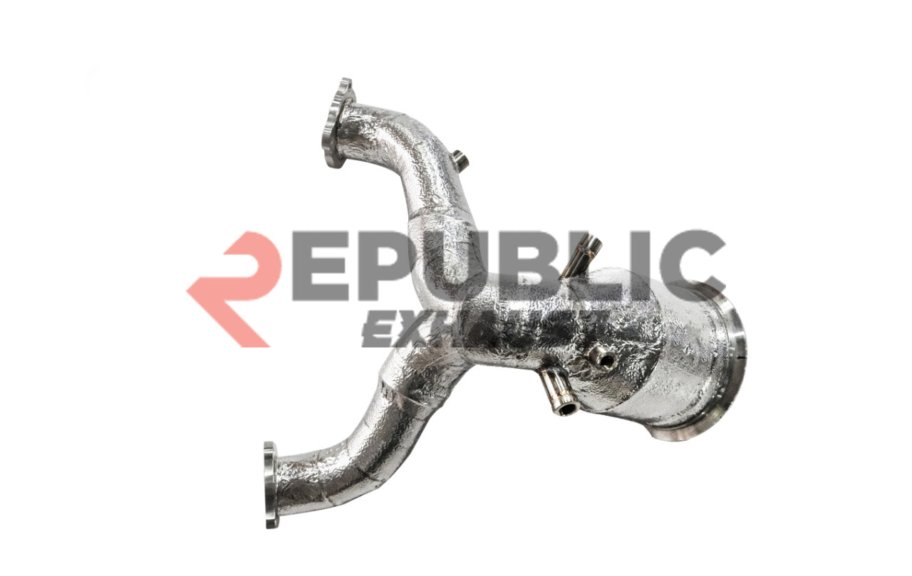 Audi S4 B9.5 2020-ON with Aftermarket Parts - 100 & 200 & 300 CELL & Test Pipe/No Cat Downpipe Stainless Steel from Republic Exhaust