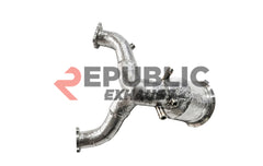 Audi S4 B9.5 2020-ON with Aftermarket Parts - 100 & 200 & 300 CELL & Test Pipe/No Cat Downpipe Stainless Steel from Republic Exhaust