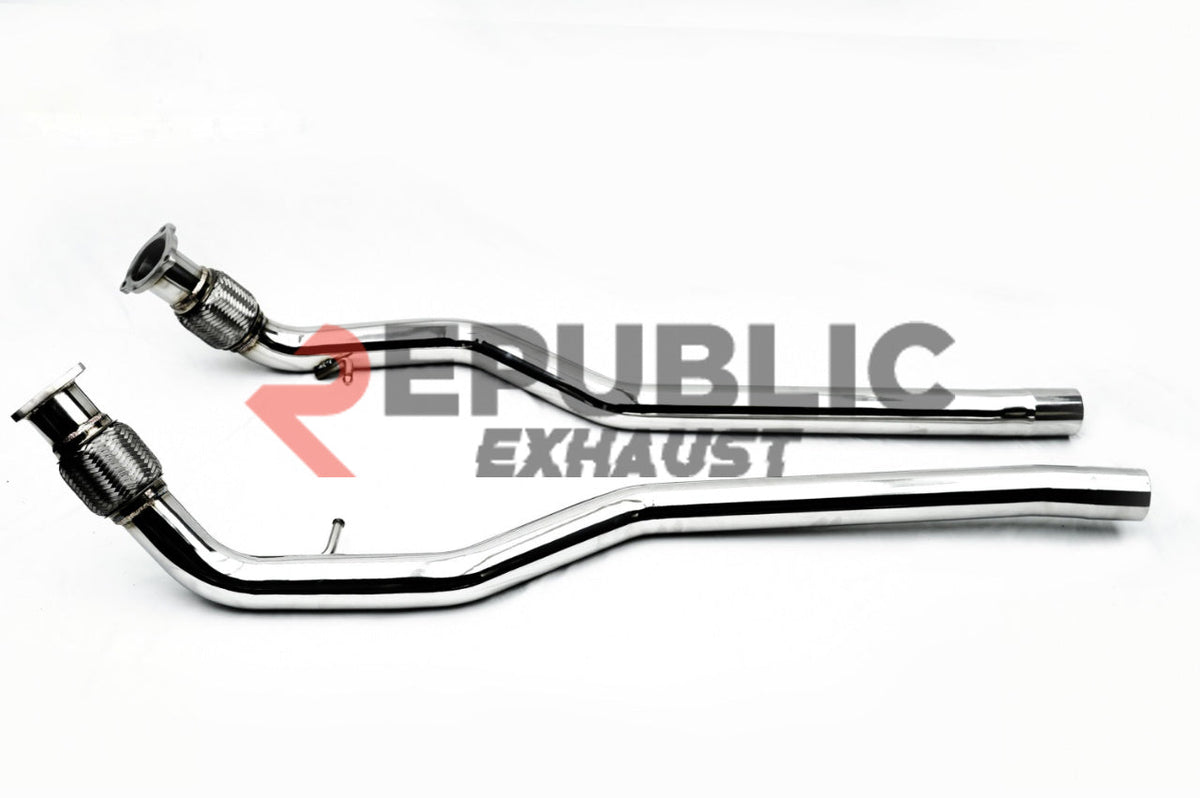 Audi S4 B9.5 2020-ON with Aftermarket Parts - Frontpipe Exhaust Stainless Steel from Republic Exhaust