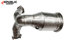 Audi S5 B9 B9.5 2017-Early 2025 (3.0T) with Aftermarket Parts - 100 & 200 & 300 CELL & Test Pipe/No Cat Downpipe Stainless Steel from Republic Exhaust