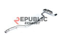 BMW 2 Series M235i F22 F23 2014 2015 2016 (3.0T) with Aftermarket Parts - Catback Exhaust Dual Exit Tips Titanium / Stainless Steel from Republic Exhaust