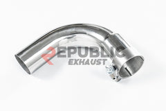 BMW 3 Series 328i 320i F30 & GT Gran Turismo 330i 328i 320i F30 2012 2013 2014 2015 2016 2017 2018 2019 with Aftermarket Parts - Catback Exhaust Dual Exit Tips Titanium / Stainless Steel from Republic Exhaust