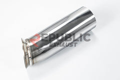 BMW 3 Series 328i 320i F30 & GT Gran Turismo 330i 328i 320i F30 2012 2013 2014 2015 2016 2017 2018 2019 with Aftermarket Parts - Catback Exhaust Dual Exit Tips Titanium / Stainless Steel from Republic Exhaust