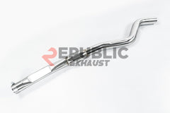 BMW 3 Series 328i 320i F30 & GT Gran Turismo 330i 328i 320i F30 2012 2013 2014 2015 2016 2017 2018 2019 with Aftermarket Parts - Catback Exhaust Dual Exit Tips Titanium / Stainless Steel from Republic Exhaust
