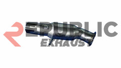 BMW 5 Series 535i 530i F10 2011 2012 2013 2014 2015 2016 (3.0T) with Aftermarket Parts - 100 & 200 & 300 CELL & Test Pipe/No Cat Downpipe Stainless Steel from Republic Exhaust
