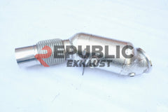 BMW 5 Series G30 540i 2017 2018 2019 2020 2021 2022 2023 (3.0T) with Aftermarket Parts - 100 & 200 & 300 CELL & Test Pipe/No Cat Downpipe Stainless Steel from Republic Exhaust
