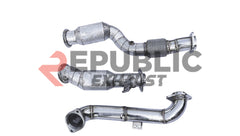 BMW M3 G80 2021-ON (3.0T) with Aftermarket Parts - 100 & 200 & 300 CELL & Test Pipe/No Cat Downpipe Stainless Steel from Republic Exhaust