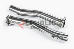 BMW M8 F91 F92 F93 2019-ON (4.4T) with Aftermarket Parts - Catback Exhaust Quad Exit Tips Titanium / Stainless Steel from Republic Exhaust