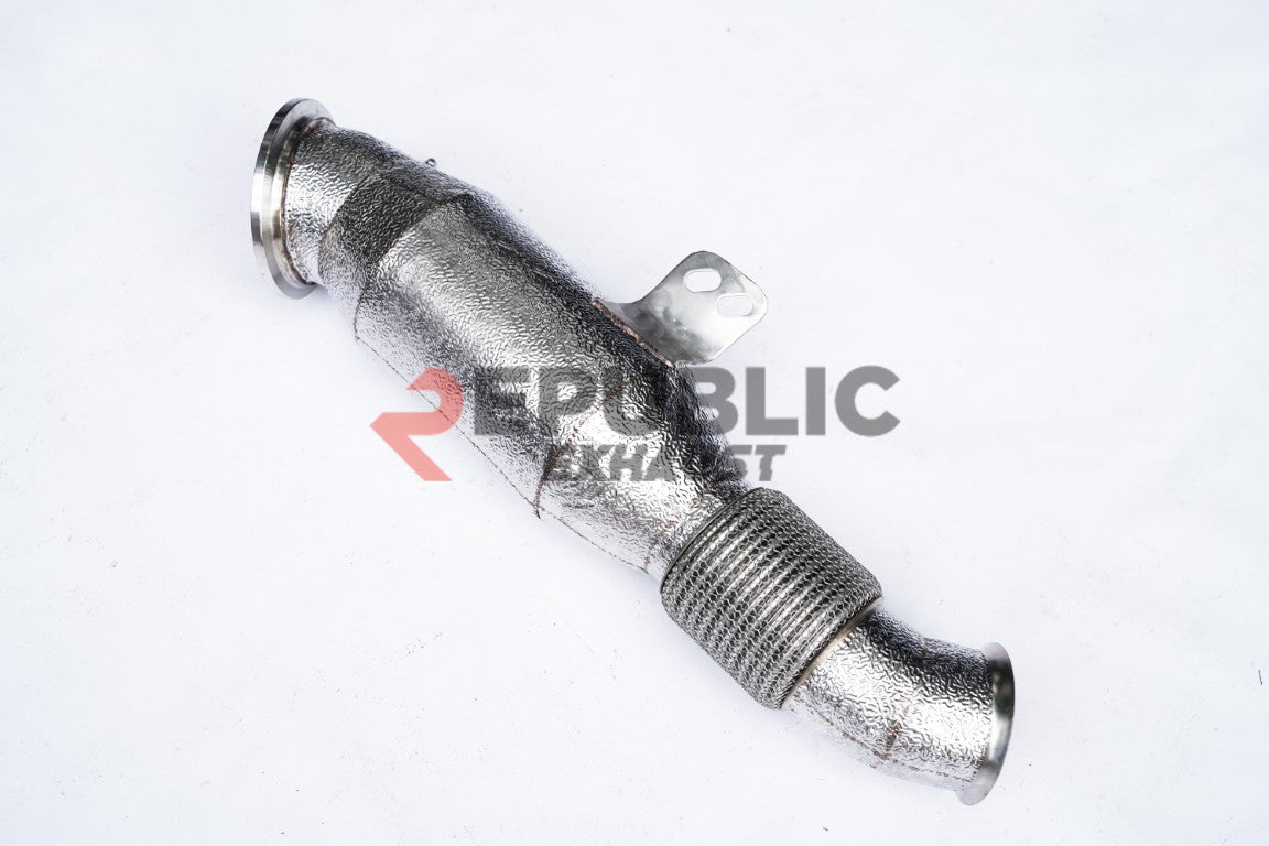 BMW X5 xDrive50e x/sDrive40i G05 2020-ON (3.0T) with Aftermarket Parts - 100 & 200 & 300 CELL & Test Pipe/No Cat Downpipe Stainless Steel from Republic Exhaust