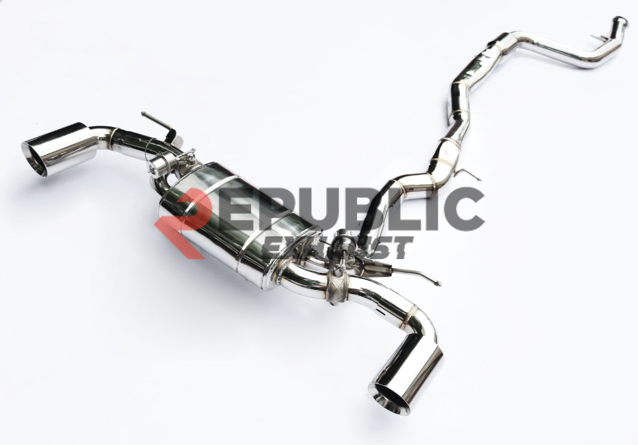 BMW Z4 sDrive30 G29 2019-ON (2.0T) with Aftermarket Parts - Catback Exhaust Dual Exit Tips Titanium / Stainless Steel from Republic Exhaust