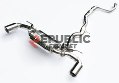 BMW Z4 sDrive30 G29 2019-ON (2.0T) with Aftermarket Parts - Catback Exhaust Dual Exit Tips Titanium / Stainless Steel from Republic Exhaust