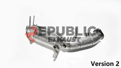 Cadillac CT5 Base 2020-ON with Aftermarket Parts - 100 & 200 & 300 CELL & Test Pipe/No Cat Downpipe Stainless Steel from Republic Exhaust