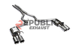 Ford Mustang GT Darkhorse 2024-ON (5.0L) with Aftermarket Parts - Catback Exhaust Dual Exit Tips Titanium / Stainless Steel from Republic Exhaust