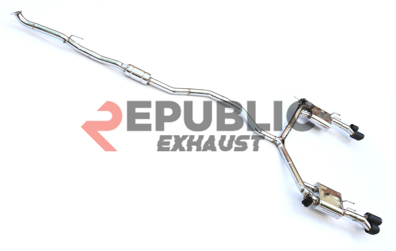 Honda Accord 10th Gen 2018 2019 2020 2021 2022 (1.5T) with Aftermarket Parts - Catback Exhaust Dual & Quad Tips with Valve Titanium / Stainless Steel from Republic Exhaust