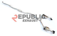 Honda Accord 10th Gen 2018 2019 2020 2021 2022 (1.5T) with Aftermarket Parts - Catback Exhaust Dual & Quad Tips with Valve Titanium / Stainless Steel from Republic Exhaust