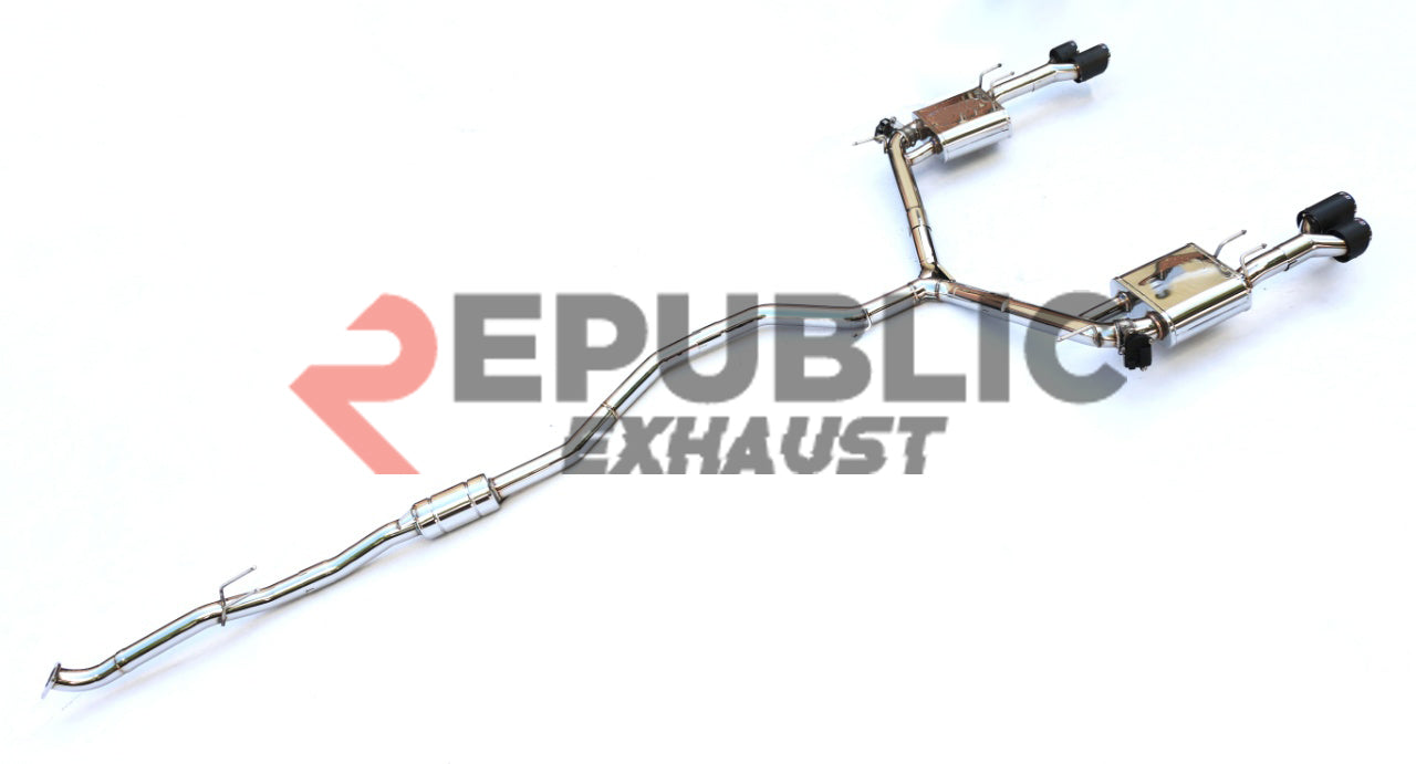 Honda Accord 10th Gen 2018 2019 2020 2021 2022 (1.5T) with Aftermarket Parts - Catback Exhaust Dual & Quad Tips with Valve Titanium / Stainless Steel from Republic Exhaust