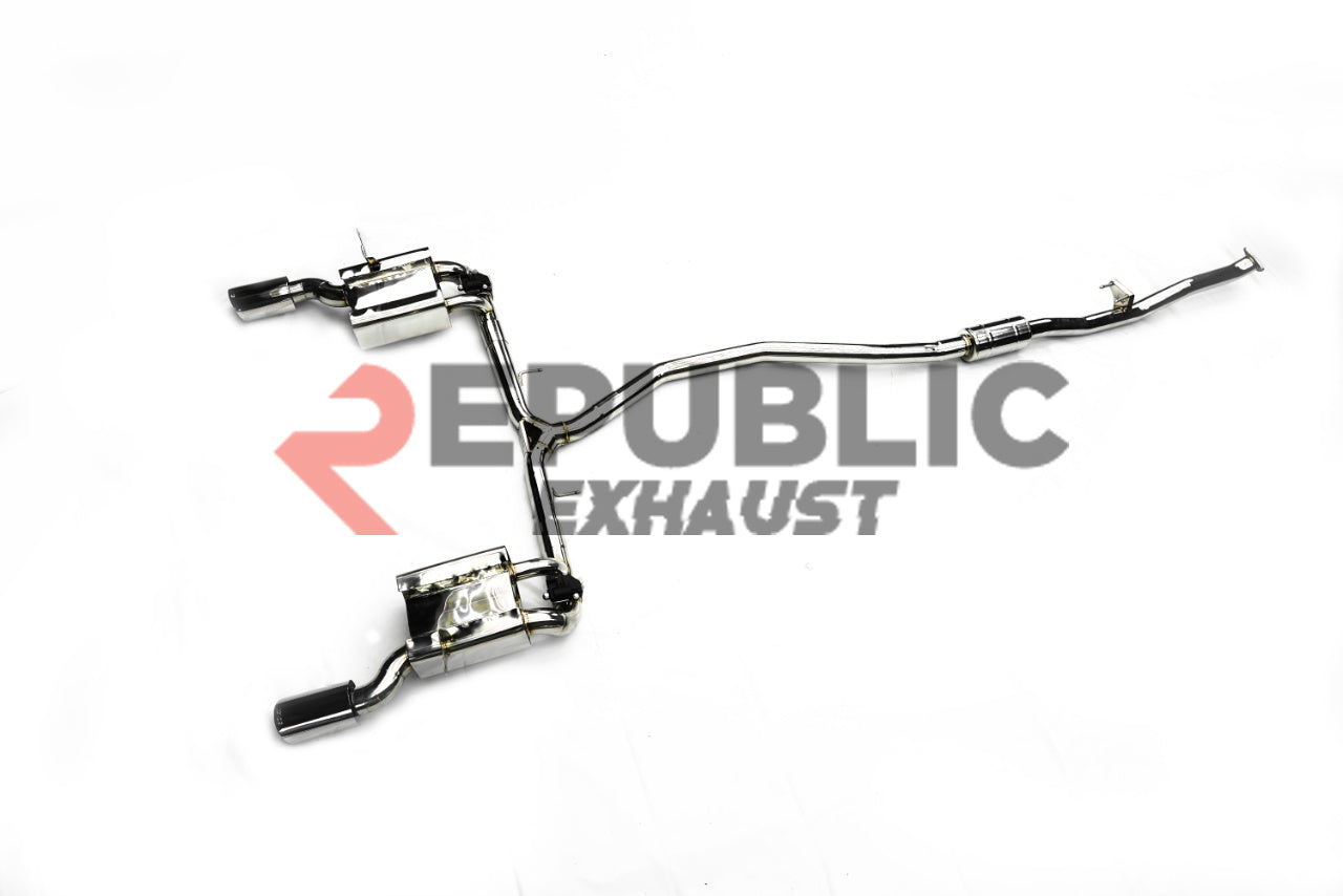 Honda Civic 10th Gen FC1 2016 2017 2018 2019 2020 2021 & 11th Gen FE1 2022-ON (1.5T) with Aftermarket Parts - Catback Exhaust Dual Exit Tips Titanium / Stainless Steel from Republic Exhaust