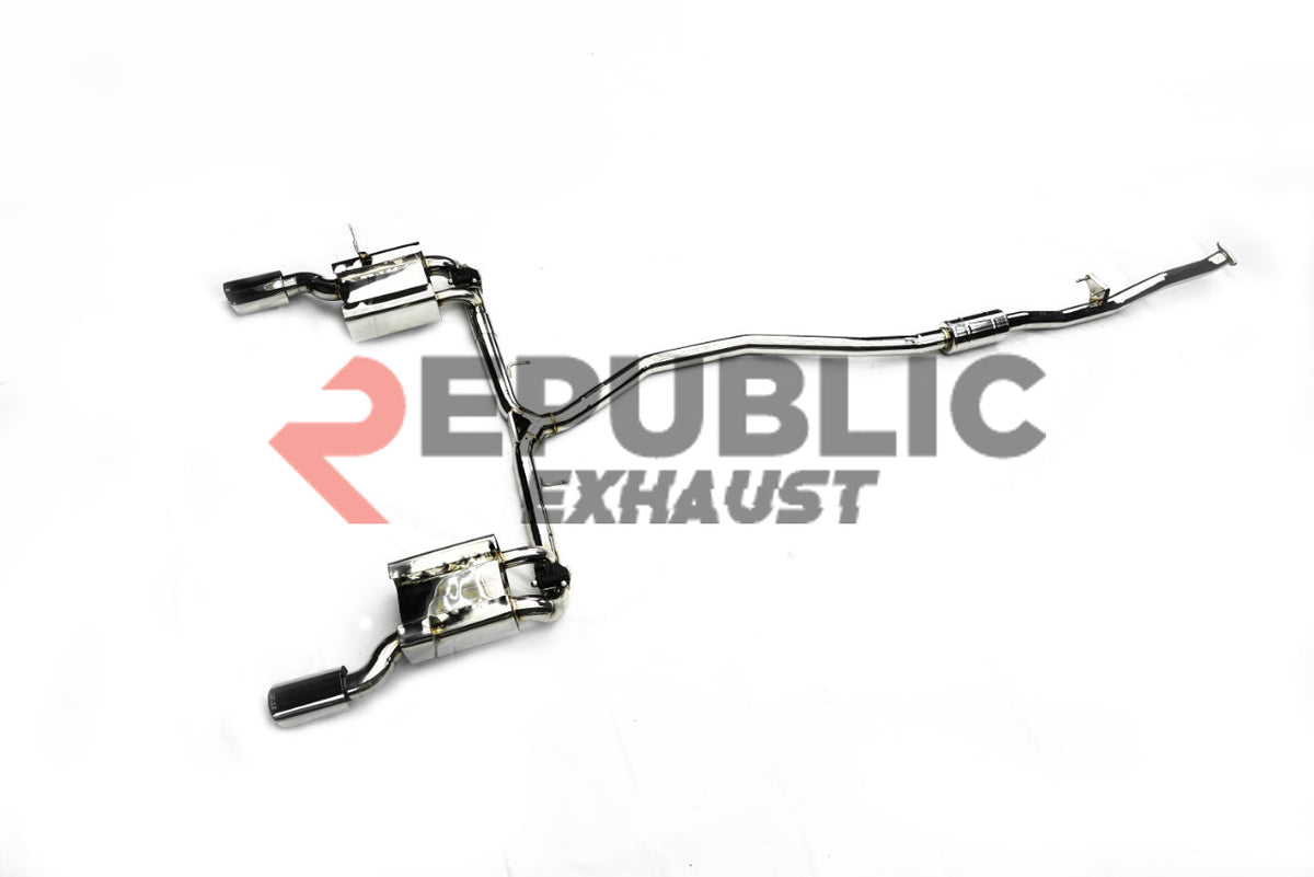 Honda Civic 10th Gen FC1 2016 2017 2018 2019 2020 2021 & 11th Gen FE1 2022-ON (1.5T) with Aftermarket Parts - Catback Exhaust Dual Exit Tips Titanium / Stainless Steel from Republic Exhaust