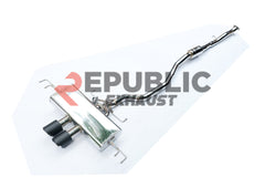 Honda Civic 10th Gen FK7 2017 2018 2019 2020 2021 with Aftermarket Parts - Catback Exhaust Dual Center Exit Titanium / Stainless Steel from Republic Exhaust