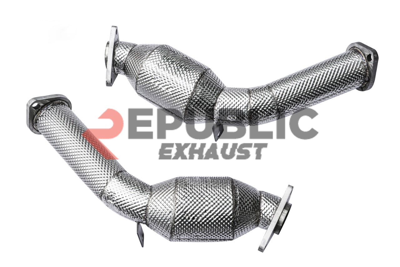 Infiniti G37 G37x IPL Anniversary Journey Sport X Base 2008 2009 2010 2011 2012 2013 with Aftermarket Parts - 100 & 200 & 300 CELL & Straight Pipe Headers Stainless Steel from Republic Exhaust