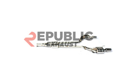 Infiniti G37 G37x IPL Anniversary Journey Sport X Base 2008 2009 2010 2011 2012 2013 with Aftermarket Parts - Catback Exhaust Dual Exit Tips Titanium / Stainless Steel from Republic Exhaust