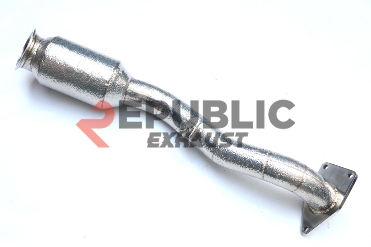 Infiniti Q50 Luxe Sensory Signature Premium Pure 2014-ON (2.0T) with Aftermarket Parts - 100 & 200 & 300 CELL & Test Pipe/No Cat Downpipe Stainless Steel from Republic Exhaust