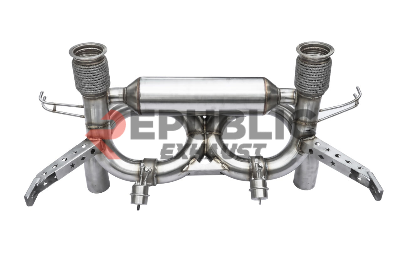 Lamborghini Huracan EVO Tecnica STO 2020 2021 2022 2023 with Aftermarket Parts - Catback Exhaust with Valve Titanium from Republic Exhaust