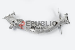 Land Rover Range Rover Evoque 2.0L 2015 2016 2017 with Aftermarket Parts - 100 & 200 & 300 CELL & Test Pipe/No Cat Downpipe Stainless Steel from Republic Exhaust